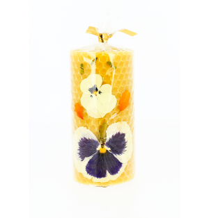 Bougie N°2 Ronde Décorée
