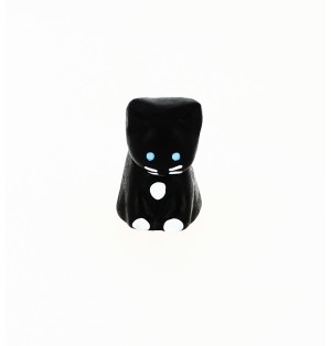   CRECHE B2 N°71 - Le Chat noir- Santons en céramique (6cm)